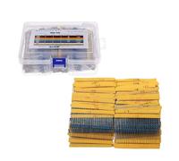 Zuchini Resistor Assortment Kit ，1 Ohm - 3M Ohm 1/4W Carbon Film Resistor Assortment Resistor Kit with ±1% Tolerance (2600 pcs,130 Values) for Arduino Raspberry PI or other Electronic Projects