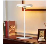 ZUCKLIGHT Rechargeable Cordless Table Lamp, Touch Mirror Face Desk Lamp, 3 Color Stepless Dimming, USB Portable Desk Light for Home, Dining, Living Room, Dresser, Decoration, White