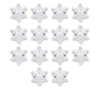 ZUDILYO 14Pcs White/Black Golf Shoe Spikes Soft Spikes Fast Twists Replacement Cleats Training Aids Golf Shoes Accessory (White)
