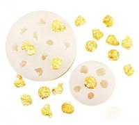 ZUDILYO 2Pack 3D Popcorn Shaped Silicone Mold, Candy Chocolate Jelly Cake Decor Molds Cavities DIY Soap Baking Mold Tools for Kitchen