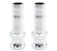 ZUDKSUY 2Pcs Camlock Fittings 1" Aluminum Global Cam and Groove Hose Fitting E-100 1" Cam Lock Fittings Male Adapter x 1" Hose Shank Cam Lock Fittings 1 Inch Camlock Coupling for Chemical