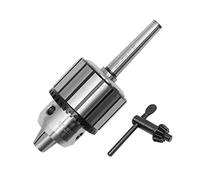 ZUDKSUY TM31 1/2-Inch (1-13mm) Drill Chuck JT33 MT1 Morse Taper Arbor, for Lathe Tailstock & Drill Press, Keyed 3-Jaw Chuck with Chuck Key, 1MT Shank (1/2" 1MT)