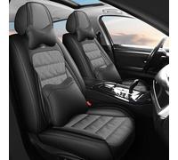 ZuDoxx Car Seat Covers Universal Fit for Buick Encore 2013-2022 LaCrosse 2005-2019 Lucerne 2006-2011 Enclave 2008-2021 Front Rear Complete Set For 5 Seats Protective Covers