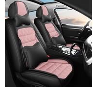 ZuDoxx Car Seat Covers Universal Fit for Dacia Berlina/Break/Double Cab/Logan/Solenza/Sandero Stepway/Duster Front Rear Complete Set For 5 Seats Protective Covers