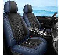 ZuDoxx Car Seat Covers Universal Fit for E46 Sedan 1998-2005 316i 318i 320d 325i 325Xi 328i 330i 330d 330XiWaterproof Napa Leather Front Rear Complete Set For 5 Seats Protective Covers