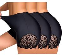 Zueauns Womens Boxer Shorts Seamless Boyshort Panties Anti Chafing Shorts for Under Dresses Soft Safety Shorts to Wear Under Skirts Ladies Boxers Underwear Boyshorts Short Knickers for Women