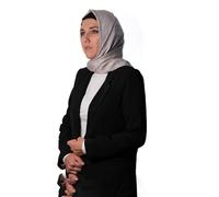 zühre ZMonogram Hijab Scarf for Women - Premium Muslim Head Scarf, Soft Cotton Long Lightweight Islamic Shawl Modal - Mink
