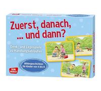 Zuerst, danach, ... und dann?: Denk- und Legespiele zu Handlungsabläufen. Bildergeschichten für Kinder von 4 bis 8. Logische Reihenfolgen erkennen und nacherzählen. Bildkarten für Kita & Grundschule