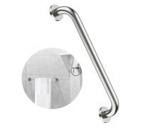 ZUEXT 16 Inch Brushed Nickel Bathroom Shower Grab Bar, Stainless Steel | Concealed Wall Mount Grab Bar Handle, Bathroom Balance Bar, Safety Hand Rail Support, Handicap Elderly Injury Seniors Assist