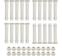 Zueyen 10 Pack Plastic Pool Joint Pins & Rubber Seals for Intex 13'-24' Above Ground Round Metal Frame Pools and Rectangular Metal Frame Pools Pools Replacement Parts
