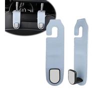 Zueyen 2 Piece Car Seat Hooks, Auto Hooks，Universal Car Handbag Hooks,Car Storage Hooks Back Seat Headrest Hanger, Car Headrest Hook for Purse Handbag Coats（Grey）