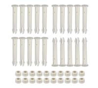 Zueyen 20 Pack Plastic Pool Joint Pins & Rubber Seals for Intex 13'-24' Above Ground Round Metal Frame Pools and Rectangular Metal Frame Pools Pools Replacement Parts