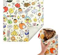 Zueyen Cat Care Wrap, Bite Proof Cat Care Wrap, Cat Restraint for Nail Clipping, Cat Wrap, Cat Calming, Self-Adhesive Blanket, Cat Blankets, Kittens Under 4 Pounds (Large)