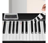 ZUFECY Piano Guide for Beginner, Silicone Piano Keyboard Note Labels for Learning, Removable 88-Key Piano Accessories