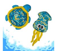 ZUFFI Deep Sea Drifters: Floating Plush Squid & Turtle 2-Pack