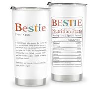ZUFIO Bestie Gifts for Women - 20 Oz Tumbler Gift for Bestie, Friendship Present for Women Friends - Best Friend Birthday Gifts for Her