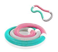 ZUFUMI Infinity Weighted Soft Spring Hula Hoop for Adults - 3.3lb Foldable Fitness Hoop, Waist-Friendly Design, Portable Slimming Exercise Equipment for Home and Outdoor