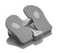 ZUFUMI Mini Foldable Leg Exerciser Portable Foot Pedal Exercise Machine Under Desk Stepper Exercising Leg Muscles Physical Therapy Leg Exercise Relieves Varicose Veins at Home Office (Grey)