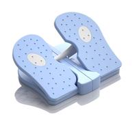 ZUFUMI Mini Foldable Leg Exerciser Portable Foot Pedal Exercise Machine Under Desk Stepper Exercising Leg Muscles Physical Therapy Leg Exercise Relieves Varicose Veins at Home Office (Blue)
