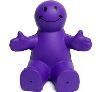 Zugar Land 4" Fun Colorful Squeezable Smile Face Guy Phone Holders - Stress Relief Desk Accessories, Flexible Silicone Stand for Smartphones & Tablets, Fun Gifts for Home or Office (1 Purple)