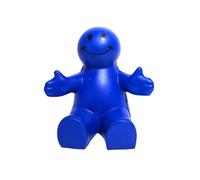 Zugar Land 4" Fun Colorful Squeezable Smile Face Guy Phone Holders - Stress Relief Desk Accessories, Flexible Silicone Stand for Smartphones & Tablets, Fun Gifts for Home or Office (1 Blue)