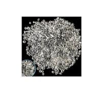 ZUGLQYSX 100/200/500g Transparent Glass Pebbles for Fish Tank Colored Pebbles Aquarium Accessories Home Decoration For Plant Pot Aquarium(Transparent2,200g)
