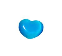 ZUGLQYSX 3pcs Crystal Rolling Stone Rainbow Color Heart Specimen Cymophane Aquarium Fish Tank Home Decor Mineral Specimen For Plant Pot Aquarium(Sky-blue)