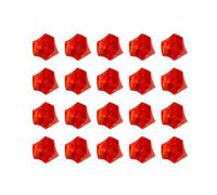 ZUGLQYSX 50/100pcs Crystal Gem 18x25mm Stone Crushed Ice Rocks Aquarium Colorful Stone Fish Tank Vase Landscaping Decoration For Plant Pot Aquarium(Red,50pcs)