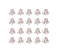 ZUGLQYSX 50/100pcs Crystal Gem 18x25mm Stone Crushed Ice Rocks Aquarium Colorful Stone Fish Tank Vase Landscaping Decoration For Plant Pot Aquarium(White,100pcs)