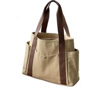 ZUGLQYSX Bags for Women Bag Female Forest Style Versatile Shoulder Large Capacity Book Storage Class Commuter(Khaki)