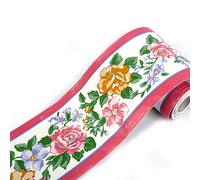 ZUGLQYSX DIY Self Adhesive Wallpaper Border Waterproof 10M Bathroom 3D Wall Vinyl PVC Stickers Roll Waistline Kitchen Room Decor for Hotel Deco(204)