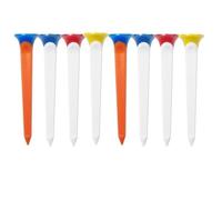 ZUGLQYSX Golf Tees 15pcs/pack Durable Plastic Designed To Enhance Shot Distance Random Color Mixing For Golfers(15pcs 80mm)