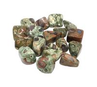 ZUGLQYSX Irregular Tumbled Stone Landscape Jasper Reiki Healing Crystal Energy Quartz Mineral Specimen Aquarium Home Garden Decor For Plant Pot Aquarium(Color19,50g)