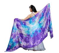 ZUGLQYSX Silk Performance Dance Solid Color Light Texture Veil Shawls Women Scarf Costumes Accessories Belly Veils 250cmx110cm For Arts Belly Dance(Silver)