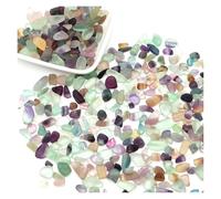 ZUGLQYSX Stones Gravel Crystals Chip Quartz Minerals Reiki Healing Tumbled Agate Specimen Gemstones Home Aquarium Decor DIY Craft For Plant Pot Aquarium(Color12,50g)