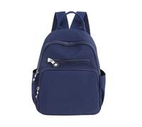 ZUGLQYSX Women Casual Backpack Fashion Mini Nylon School Bag For Girls Minimalist Solid Light Weight Small Travel Backpacks(Blue)