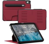 ZUGU CASE for iPad Air 11 (M4 2026/M3 2025/M2 2024) iPad Air 5&4 10.9 (2022/2020) Protective Cover, Wireless Apple Pencil Charging, Convenient 8-angle Magnetic Stand & Auto Sleep/Wake [Cherry Red]