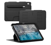 ZUGU CASE for iPad Air 11 (M4 2026/M3 2025/M2 2024) iPad Air 5 & 4 10.9 inch (2022/2020) Protective Cover, Wireless Apple Pencil Charging, Convenient 8-angle Magnetic Stand & Auto Sleep/Wake [Black]