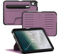 ZUGU CASE for iPad Mini 7 (A17 Pro) & 2021 Mini 6 (7th/6th Generation 2024/2021) Slim Protective Case, Wireless Pencil Charging, Convenient 7 Angle Magnetic Stand, Auto Sleep/Wake[Berry Purple]