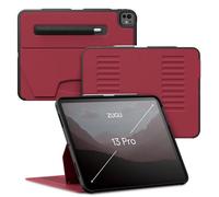 ZUGU iPad Pro 13 Inch Case (M4) 2024 - Ultra Slim Protective Cover - Wireless Apple Pencil Charging - Convenient 10-angle Magnetic Stand & Auto Sleep/Wake [ Cherry Red ]