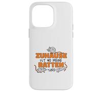 Zuhause ist wo meine Ratten sind Rattenliebhaber Case for iPhone 14 Pro Max