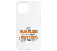 Zuhause ist wo meine Ratten sind Rattenliebhaber Case for iPhone 15