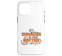 Zuhause ist wo meine Ratten sind Rattenliebhaber Case for iPhone 16 Pro Max