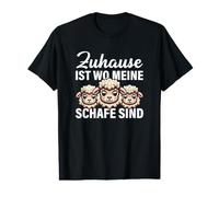 Zuhause Ist Wo Meine Schafe Sind Cute Sheep Farm Lamb Sheep Value Graphic T-Shirt
