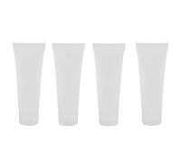 ZUHEGELA 200Pcs 50Ml Frosted Clear Plastic Soft Tubes Empty Cosmetic Cream Emulsion Lotion Packaging Containers