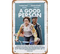 Zuhhgii A Good Person (Florence Pugh, Morgan Freeman) Movie Poster Tin Sign Film Movie Cinema Theater 8x12 Inches - Vintage Metal Tin Sign for Home Bar Pub Garage Decor Gifts