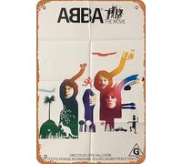 Zuhhgii ABBA The Movie 1977 Vintage Movie Poster Vintage Tin Sign,Retro of Classic Old Film Poster Metal Sign TV Bar Karaoke Man Cave Wall Decor 8x12 Inches.