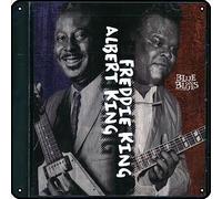 Zuhhgii Albert King, Freddie King - Blue On Blues Metal Signs Vintage Rock Music Wall Decor Man Cave Tin Sign Gym Pool Bar Bathroom Yard Garage Pub Plaque Poster Wall Art Sign 12x12 Inch