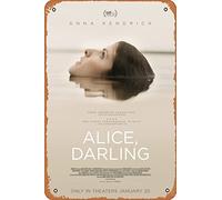 Zuhhgii Alice,Darling (Anna Kendrick,Wunmi Mosaku) Movie Poster Tin Sign Film Movie Cinema Theater 8x12 inches - Vintage Metal Tin Sign for Home Bar Pub Garage Decor Gifts