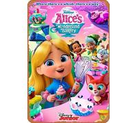 Zuhhgii Alice's Wonderland Bakery Poster Movie Metal Tin Sign,Celebrity Poster Film and Television Poster Retro Gift Karaoke Man Cave Musical Bars Cafes Decor Vintage Art Decorations 8x12 inches Metal